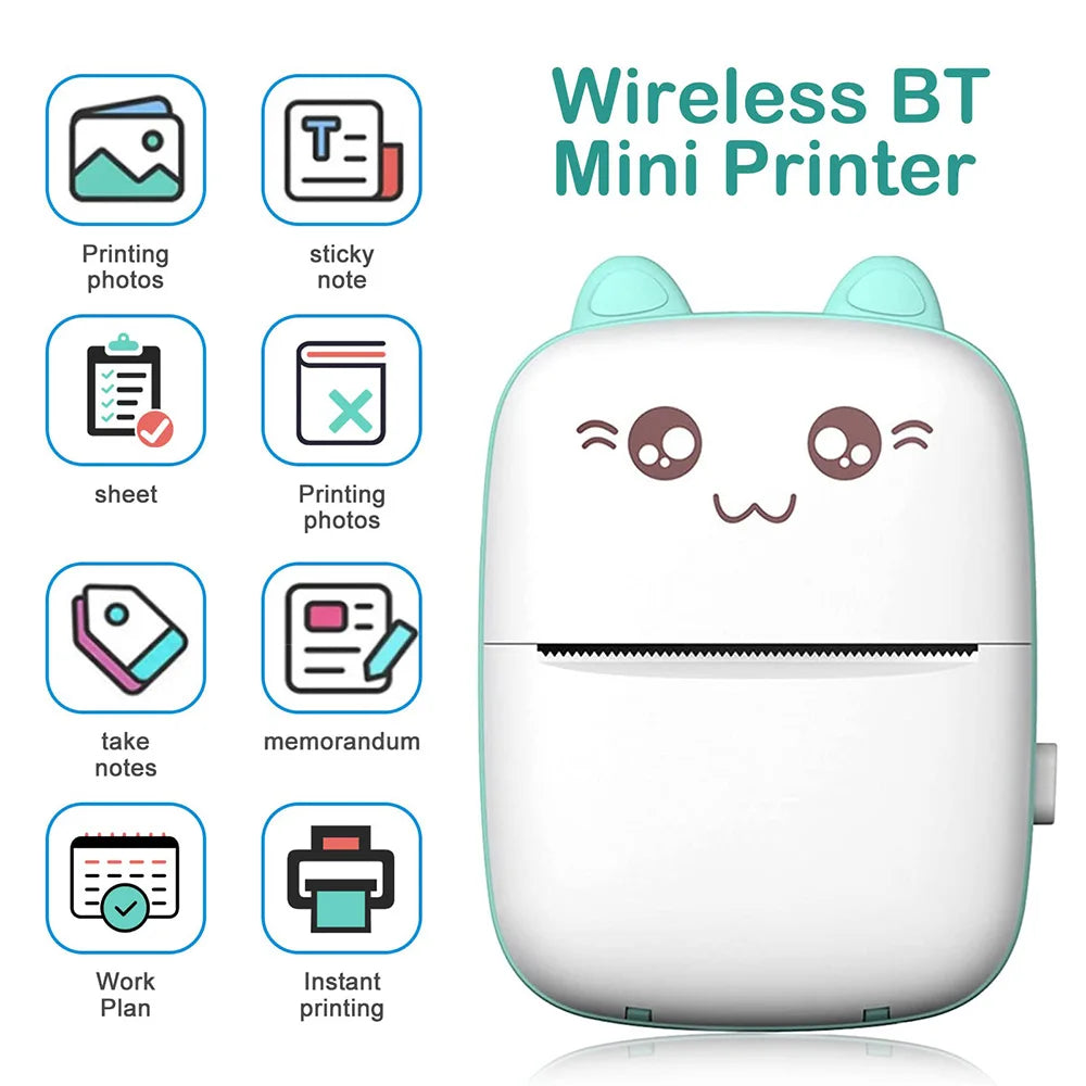 Mini Imprimante Thermique Bluetooth Portable