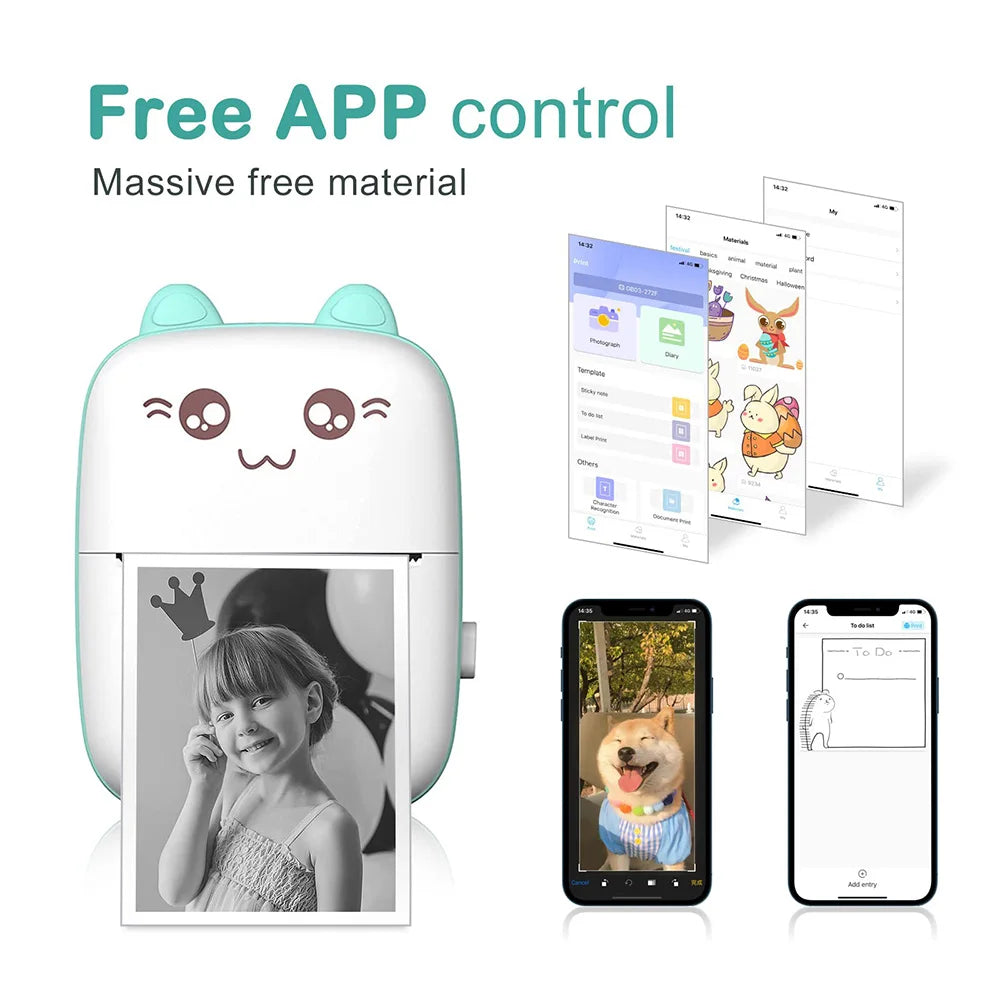 Mini Imprimante Thermique Bluetooth Portable