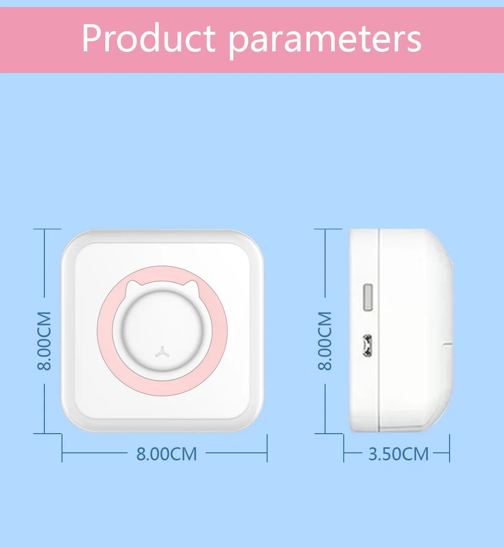 Mini Imprimante Thermique Bluetooth Portable
