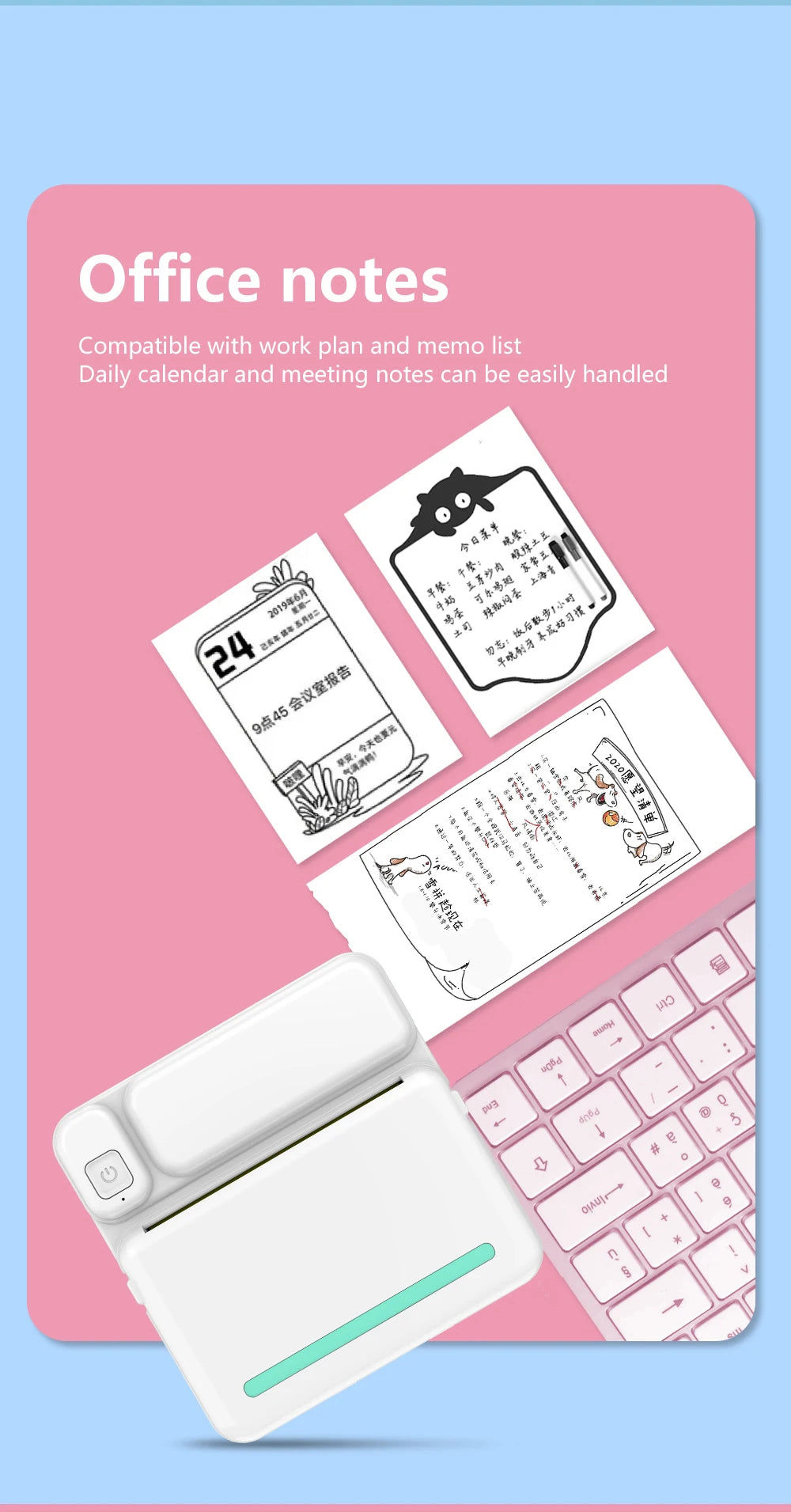 Mini Imprimante Thermique Bluetooth Portable