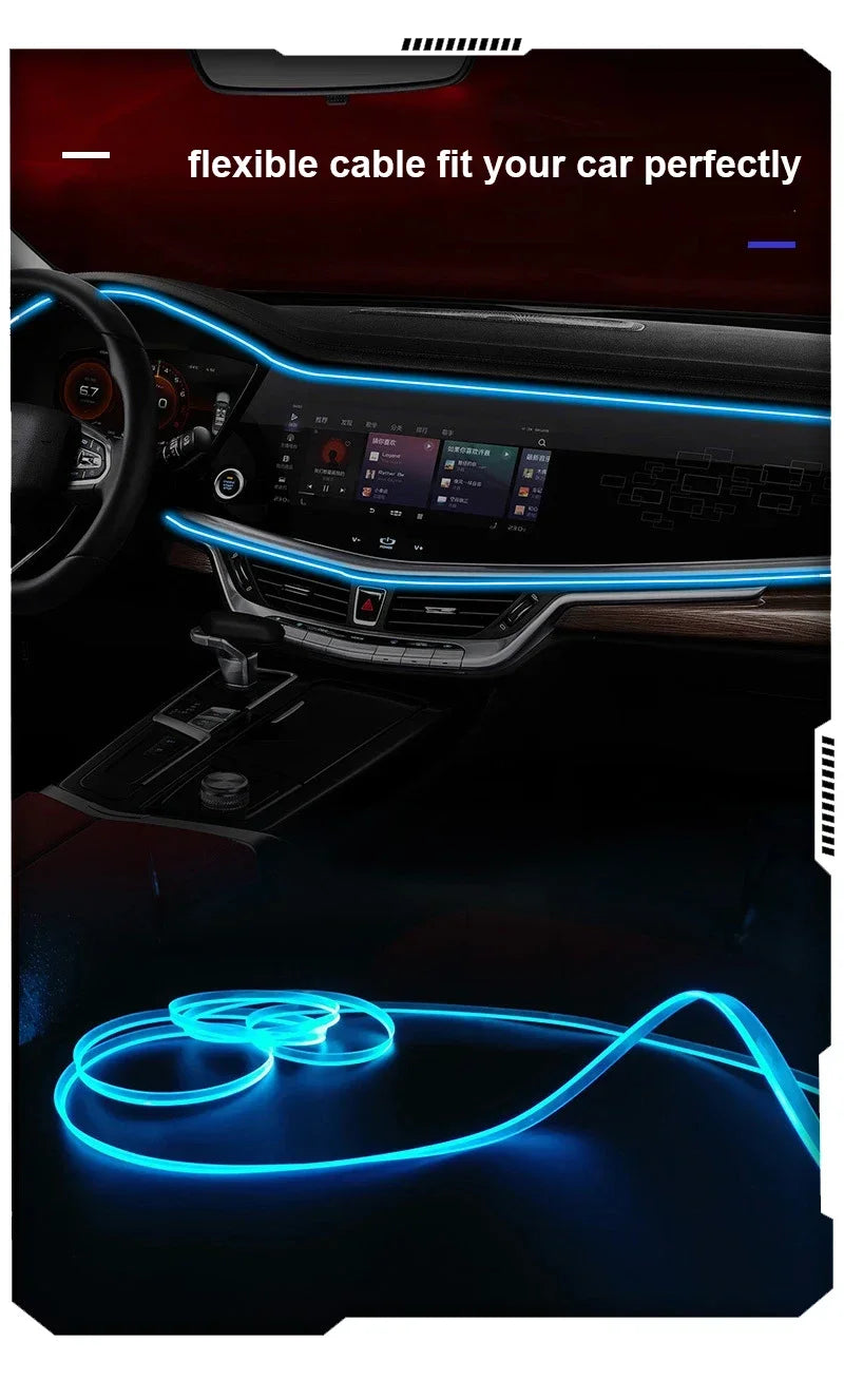 Bande LED RGB Ambiance Voiture