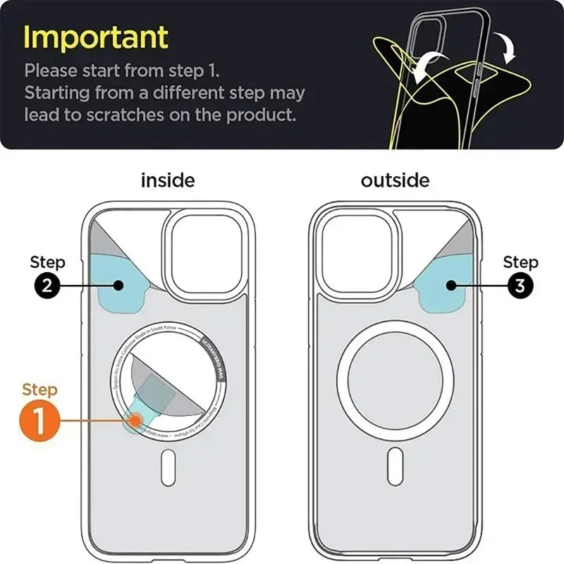 Coque Transparent magnétique