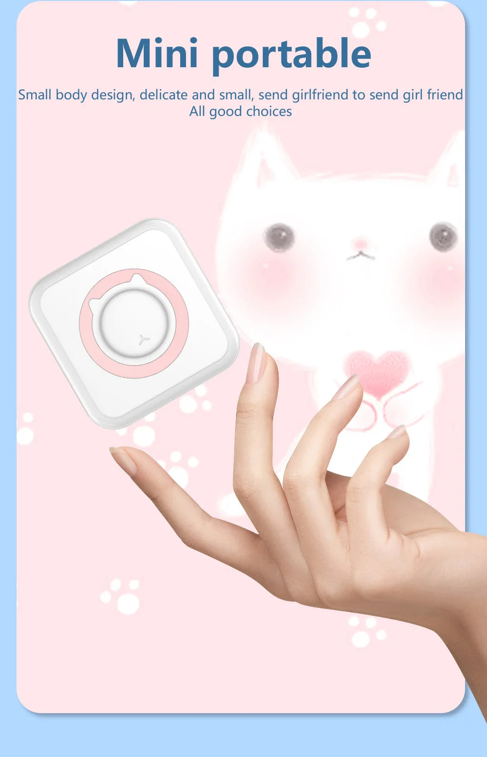 Mini Imprimante Thermique Bluetooth Portable
