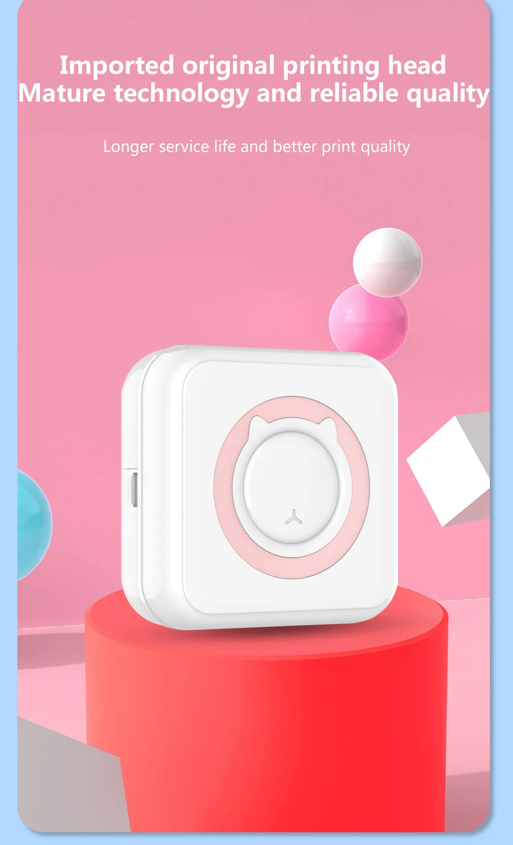 Mini Imprimante Thermique Bluetooth Portable