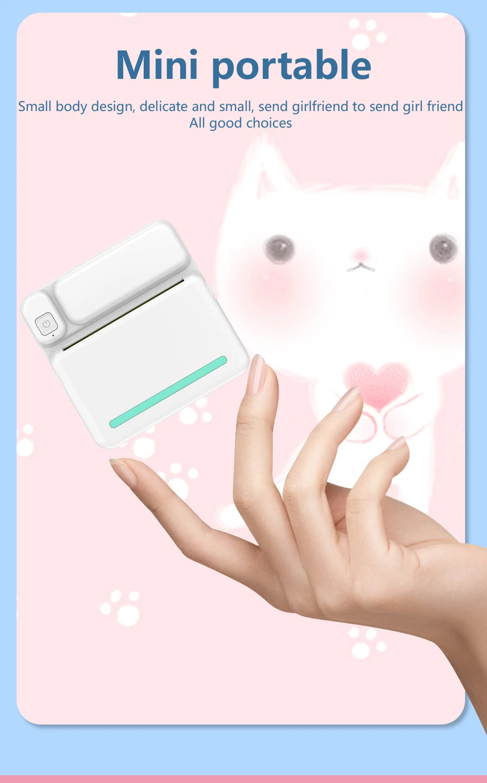 Mini Imprimante Thermique Bluetooth Portable